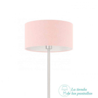 Pantalla de lámpara cilíndrica rosa